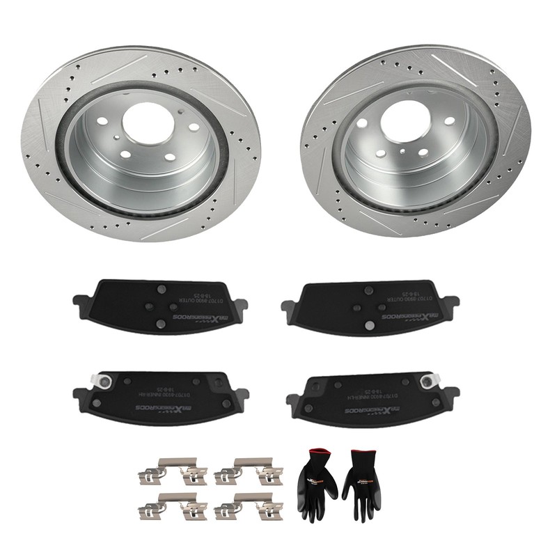 13.58″ Rear Brake Rotors+Pads Set for Chevrolet Tahoe/GMC Yukon 2015-2020