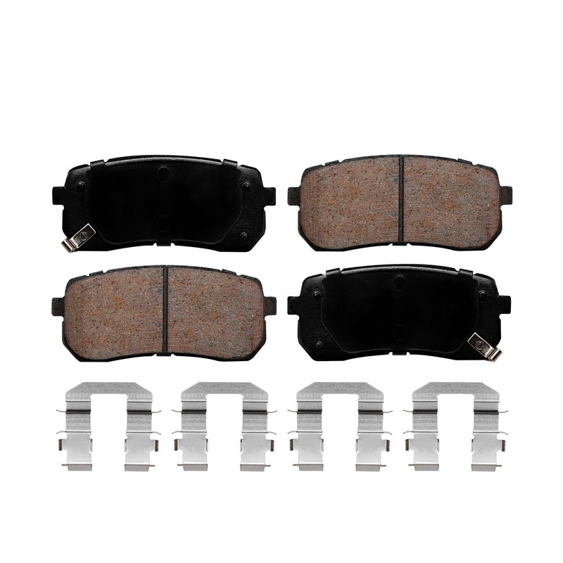 Rear Drilled Rotors + Ceramic Brake Pads for 2015 - 2020 Kia Sedona gallery
