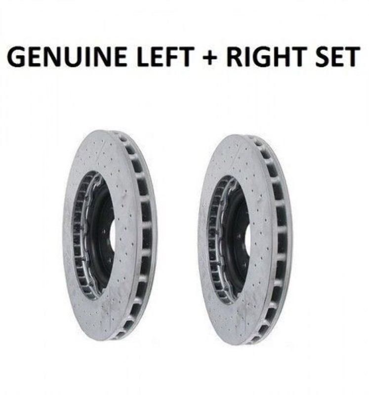 New Genuine Mercedes W230 SL55 Set of 2 Brake Discs Rotors Front Left + Right