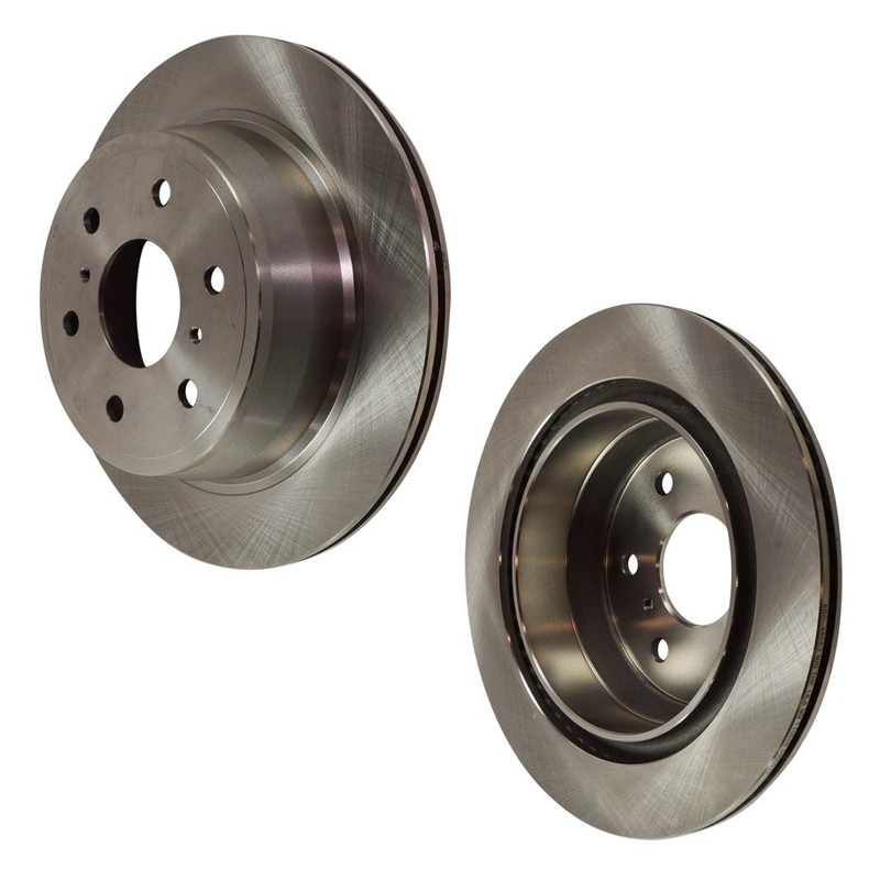 For GMC Yukon XL 1500 2007-2014 Brake Discs Rear, Driver and Passenger Side Pair