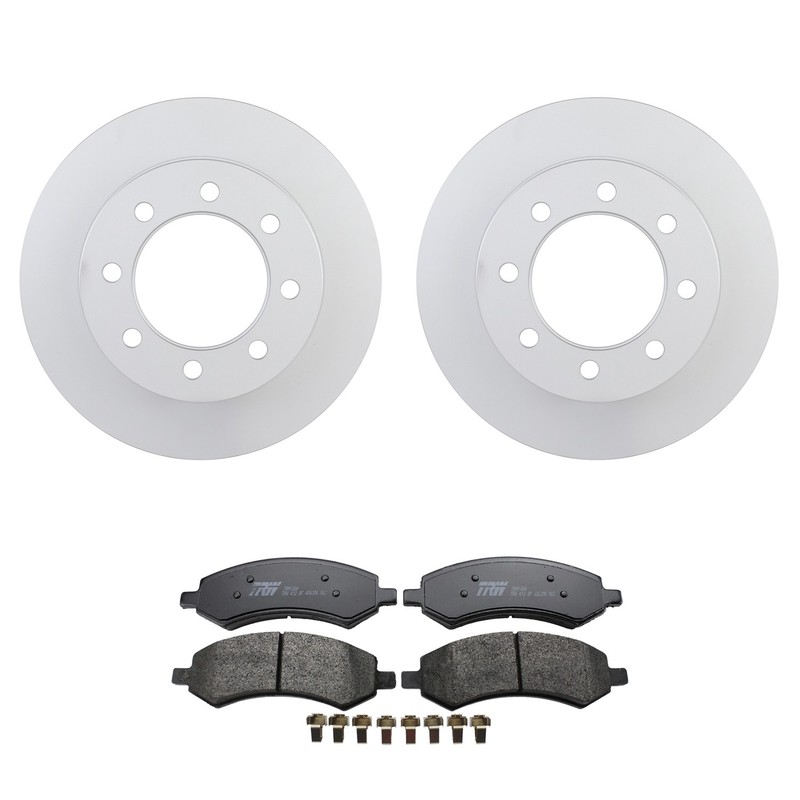 Bosch QuietCast Front Rotors TRW Pro Metallic Disc Brake Pad Kit For Ram 1500 D