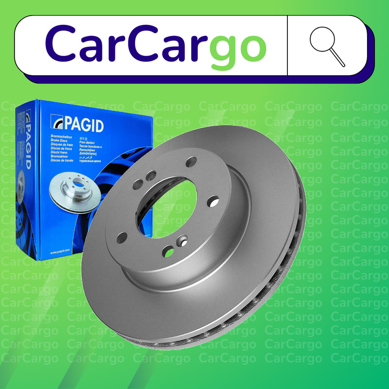 Pagid Vented Front Brake Discs Pair Ssangyong Turismo 2.2 Xdi 2015-2024 300 mm