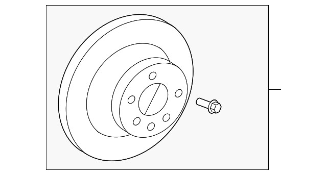 Genuine Volvo Disc Brake Rotor 31471033