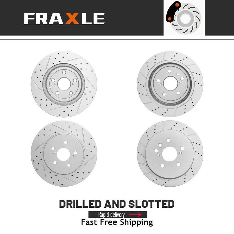 319mm Front And 288mm Rear Disc Brake Rotors Kit For Lexus Rx350 2007 2008 2009