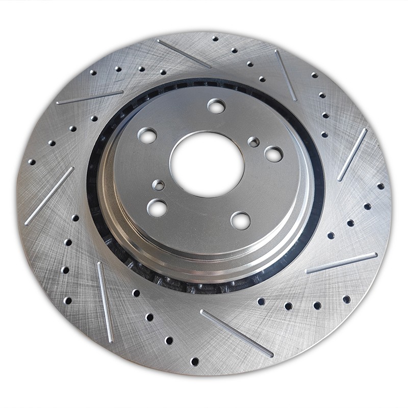 2pcs Front Drilled Slotted Brake Rotor Fit Toyota Sienna Highlander RX350 RX450h gallery