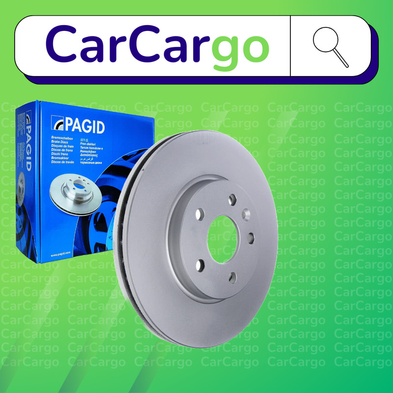 Pagid Vented Front Brake Discs Pair For Opel Astra 1.4 LPG 2011-2015 276 mm
