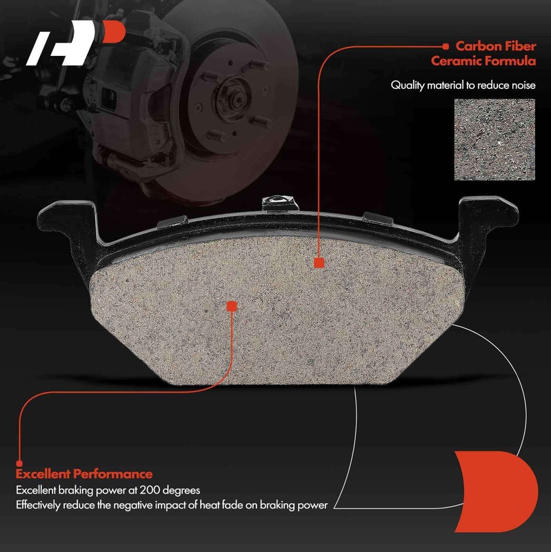 A-Premium Front Disc Brake Rotors & Ceramic Pads for Volkswagen Jetta 2000-2006 gallery