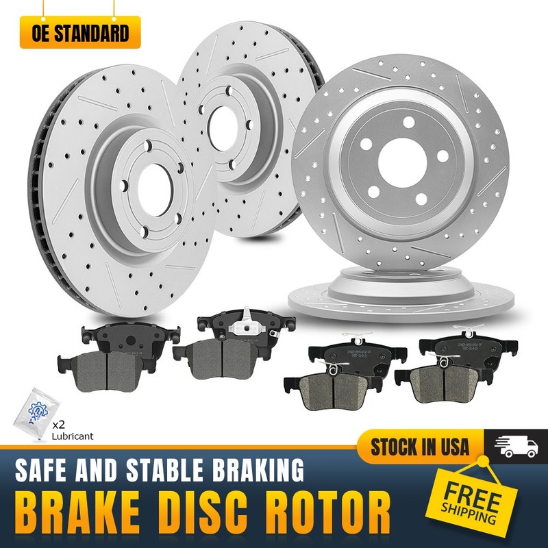 Front Rear Brake Disc Rotors Ceramic Pads for Ford Escape Bronco Sport Corsair
