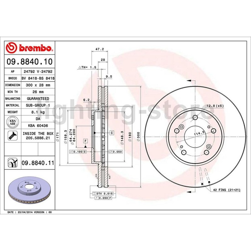 Front+Rear Brake Pads and Disc Rotors full set Fits Honda Pilot 3.5L gallery