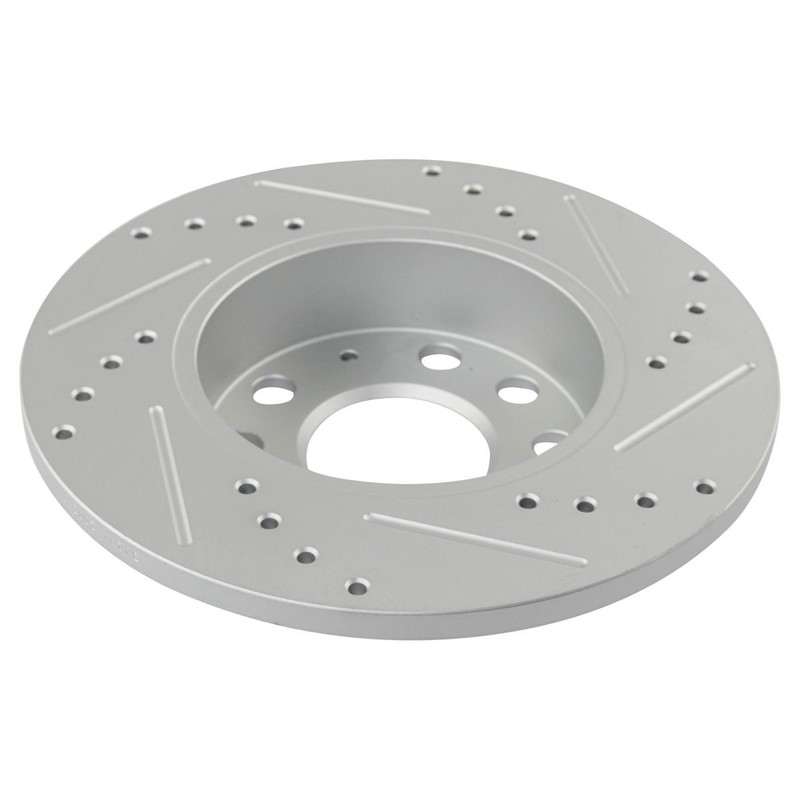 Posi Ceramic Brake Pad & Performance Drilled Slotted Coated Rotor Kit gallery
