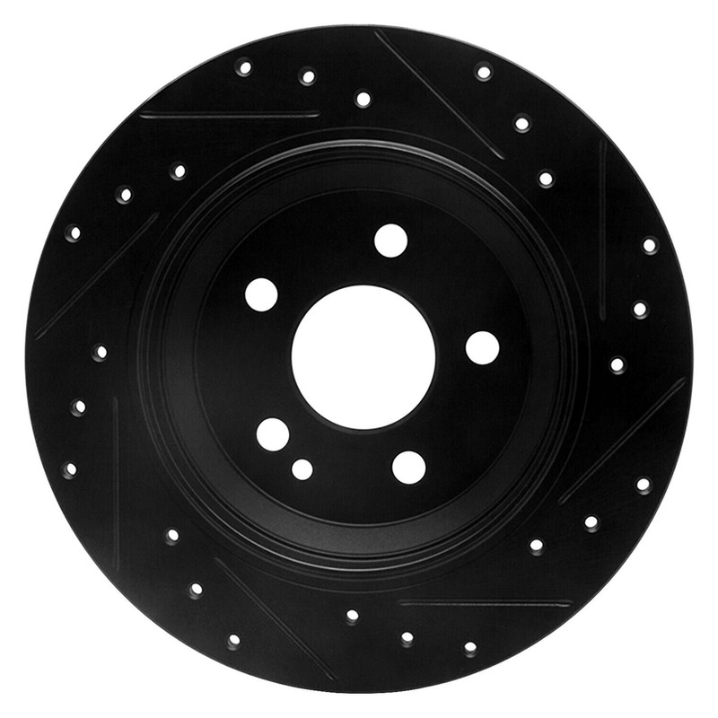 For Mercedes-Benz Metris 16-23 Brake Rotor eLINE Drilled & Slotted 1-Piece Rear