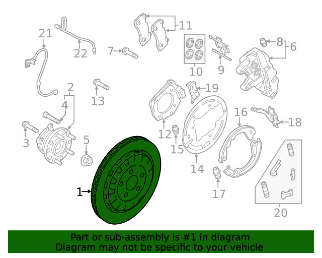 Genuine Ford OEM Brake Rotor Assembly BRRF-384 gallery