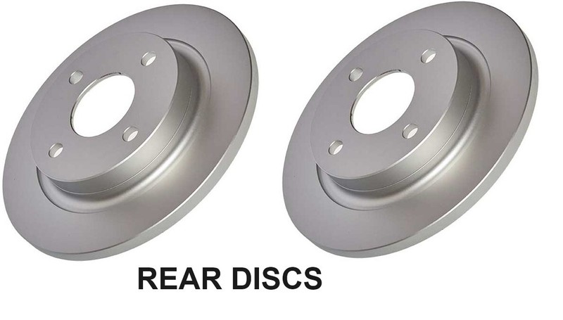 For Ford Fiesta MK8 1.0 1.1 1.5 TDCi 2017-2023 Rear 2 Brake Discs Set gallery