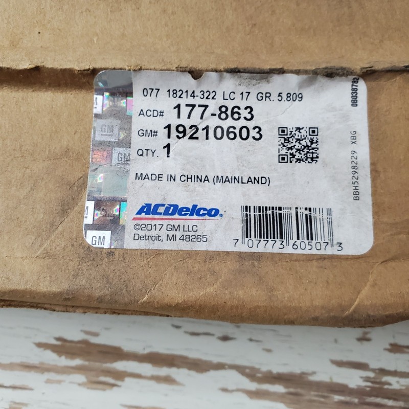 GM Acdelco 19210603 Brake Rotor 177-863 New In Box gallery