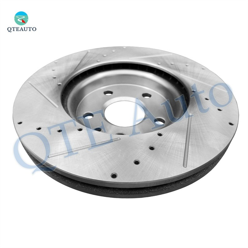 Front 321mm Drilled Slotted Brake Disc Rotors For 2010-2015 Chevrolet Camaro gallery