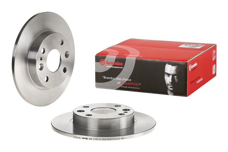 For Mazda Miata 90-93 Rear Left or Right 231mm Solid Disc Brake Rotor Brembo