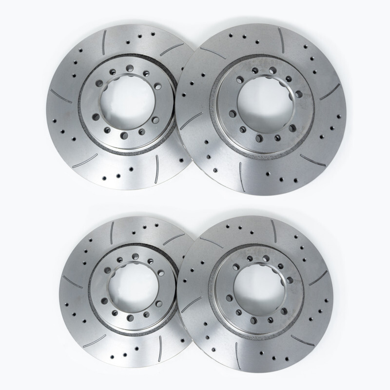 MTEC Front 324mm & Rear 280mm Brake Discs for Ford Focus RS Mk1 2.0