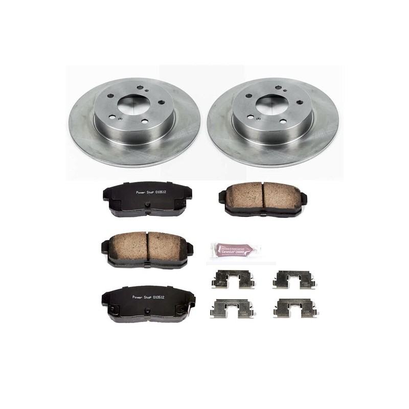 KOE2706 Powerstop Brake Disc and Pad Kits 4-Wheel Set Front & Rear for I35 02-04 gallery