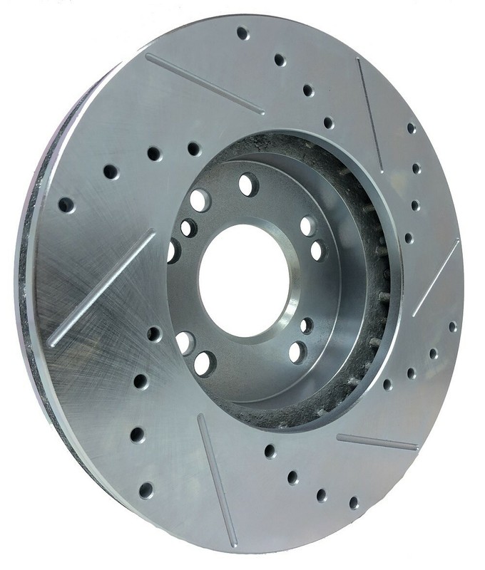 F&R BRAKENETIC Sport Drill Slot Brake Rotors 26mm Z32 300ZX Conversion 4/5LUG gallery