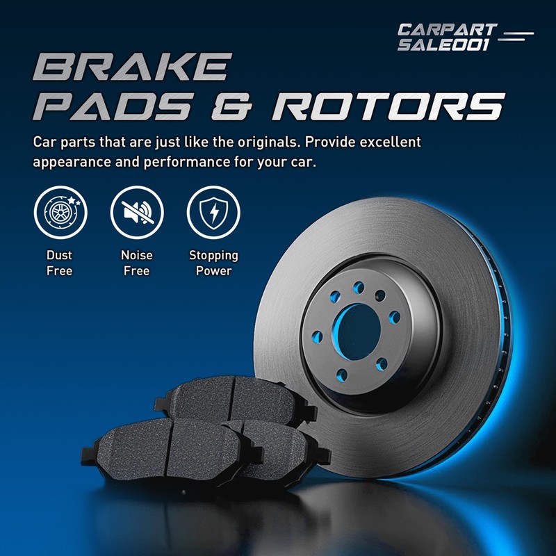For 1985-1991 Chevrolet Cavalier OE Front Disc Brake Rotors Brake Pads Kit gallery