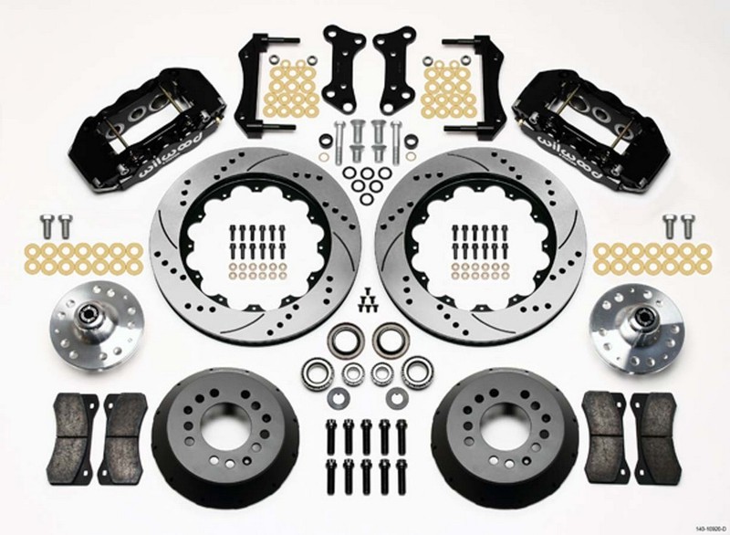 Wilwood for AERO6 Front Hub Kit 14.00 Drilled 67-69 Camaro 64-72 Nova Chevelle