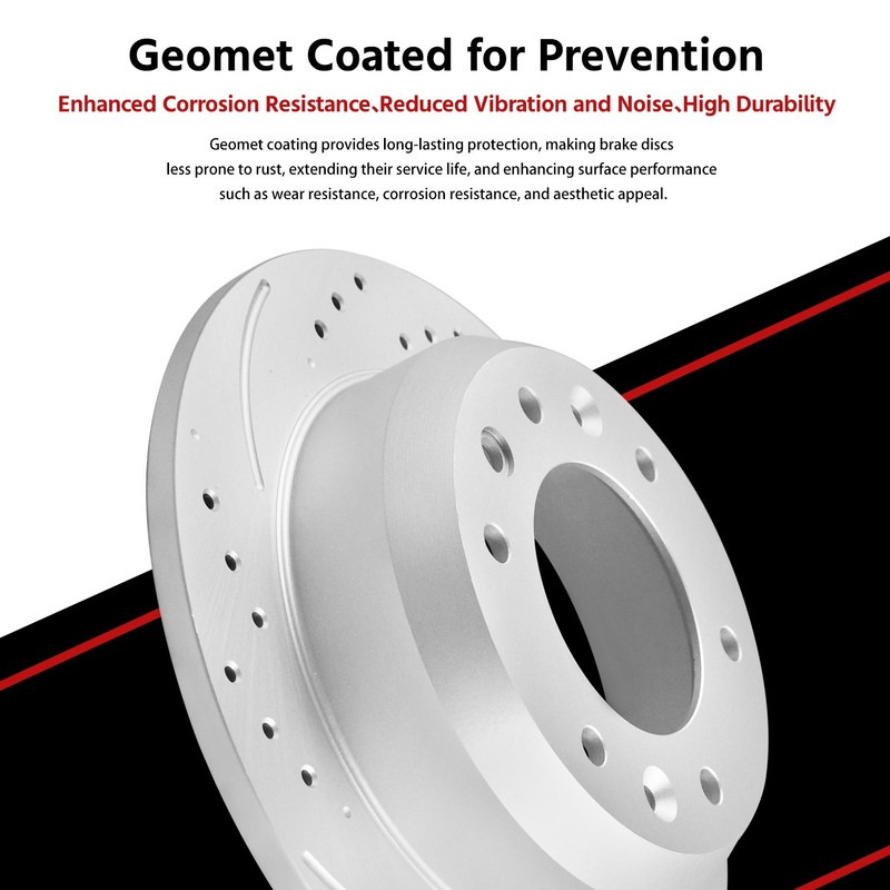 12"(305mm) Rear Rotors Ceramic Brake Pads for Dodge Grand Caravan Town & Country gallery