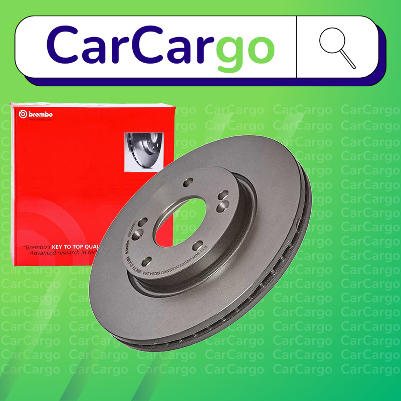 Brembo Vented Front Brake Discs Pair For Kia Ceed 1.6 CRDi 136 2015-2018 280 mm