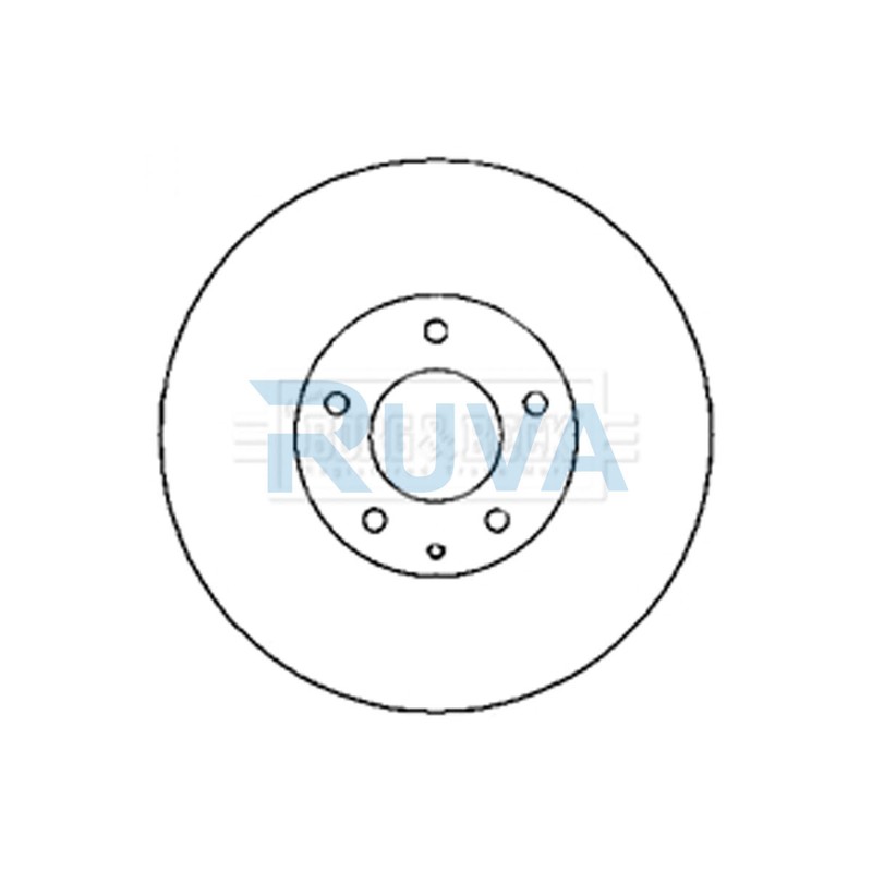 Fits Mazda RX-8 2003-2008 1.3 Ruva Rear 1x Brake Disc F15126251A