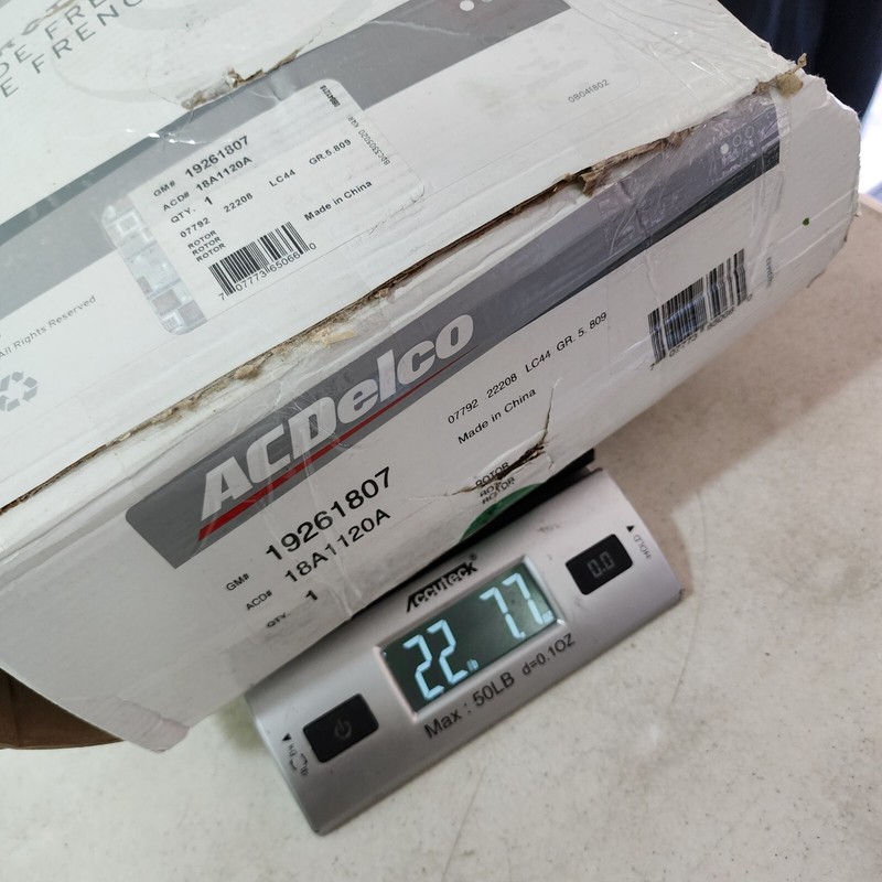 ACDelco Silver 18A1120A Front Disc Brake Rotor and Hub Assembly - Pre-owned gallery