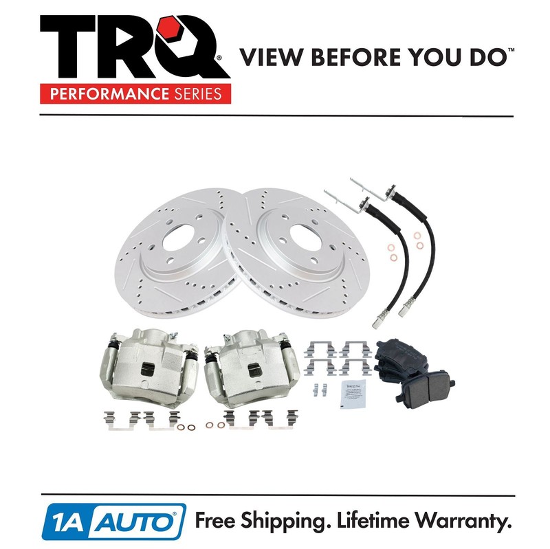 TRQ Front Brake Pad & Rotor Kit Fits 2005-2010 Chevrolet 07-08 Pontiac05 Saturn