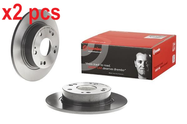 X2 PCS L&R SIDES REAR BRAKE DISC 08.A327.11