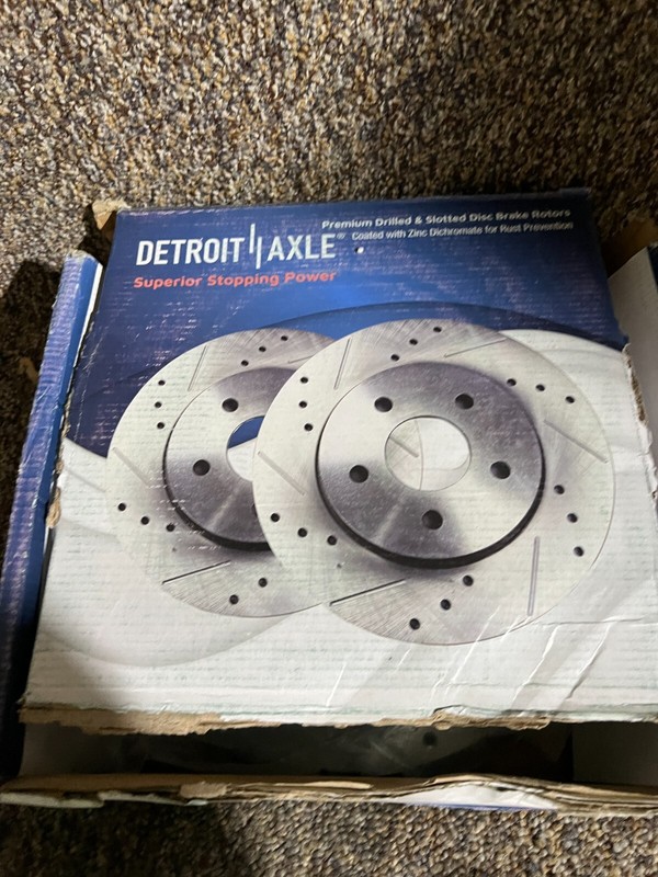 Detroit Axle S-55125 Drilled Slotted Disc Brake Rotor For 06-10 Chevrolet Impala gallery