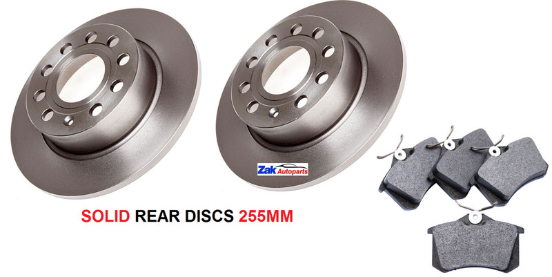 FOR SKODA OCTAVIA MK3 1.9 2.0 TDi (2014-) REAR BRAKE DISCS AND PADS SET