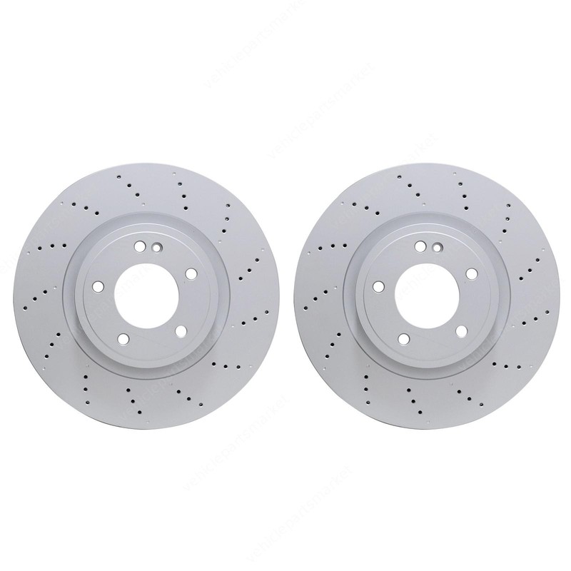Pair of Rear Brake Discs Rotors Fits Mercedes Benz G63 463 2019 2020- 2023 gallery