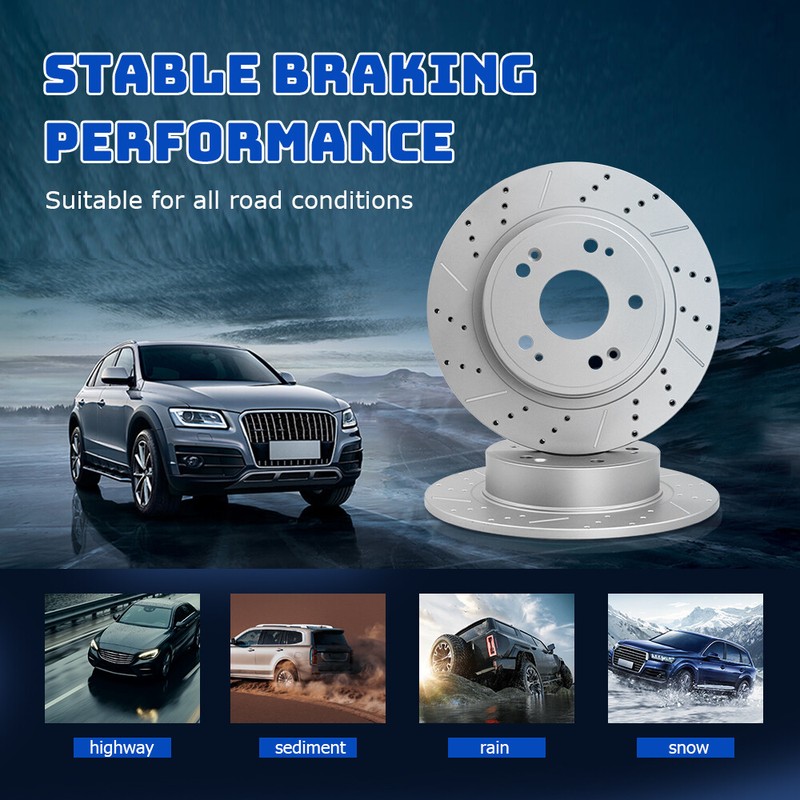 Front Brake Disc Rotor & Ceramic Pad For 2017 - 2019 2020 Toyota Yaris Scion IA gallery