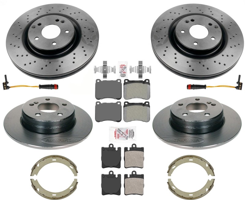 High Performance Carbon Fits 05-2007 Mercedes C230 330MM Sport Disc Brake Rotors