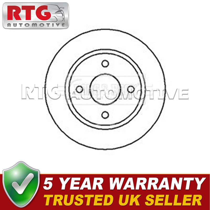 Front 1x Brake Disc Fits Nissan Micra 1993-2003 1.0 1.3 1.4 1.5 D 402065F003