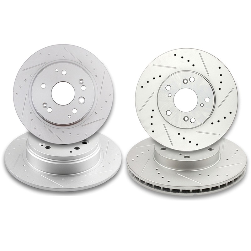 Front & Rear Brake Discs Rotors For Honda Element 2003 – 2011 Drilled & Slotted