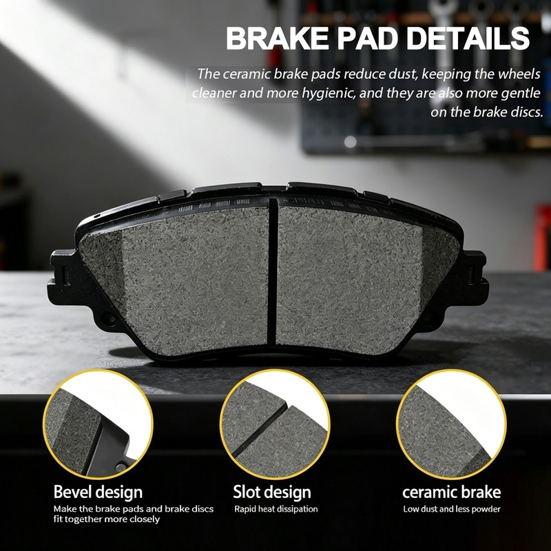 Front Rear Brake Rotors + Brake Pads for 2006 2007-2010 Chevy Impala Monte Carlo gallery