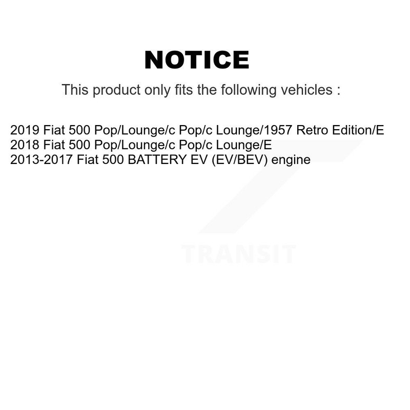 Front Brake Rotors Semi-Metallic Pad Kit For 2013-2019 Fiat 500 Pop Lounge c gallery