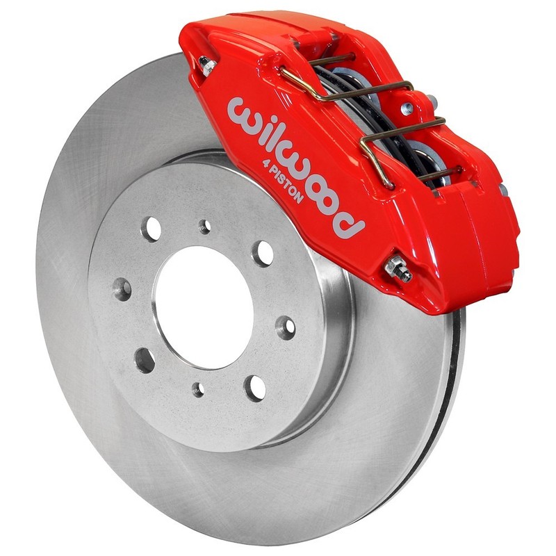 Wilwood DPHA Front Caliper & Rotor Kit Red For Honda / Acura # 140-12996-R gallery