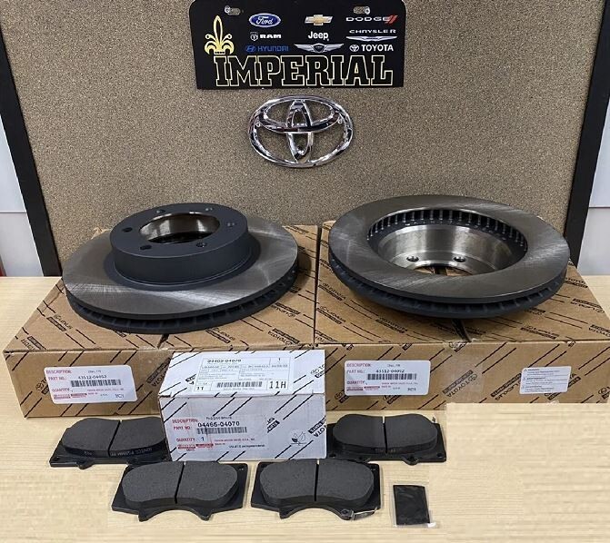 2005-2023 TOYOTA TACOMA 4WD GENUINE OEM FRONT BRAKE ROTORS AND PAD KIT
