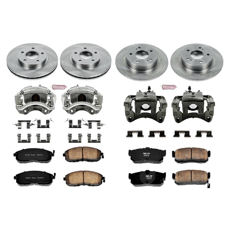 KCOE2704 Powerstop 4-Wheel Set Brake Disc and Caliper Kits Front & Rear gallery