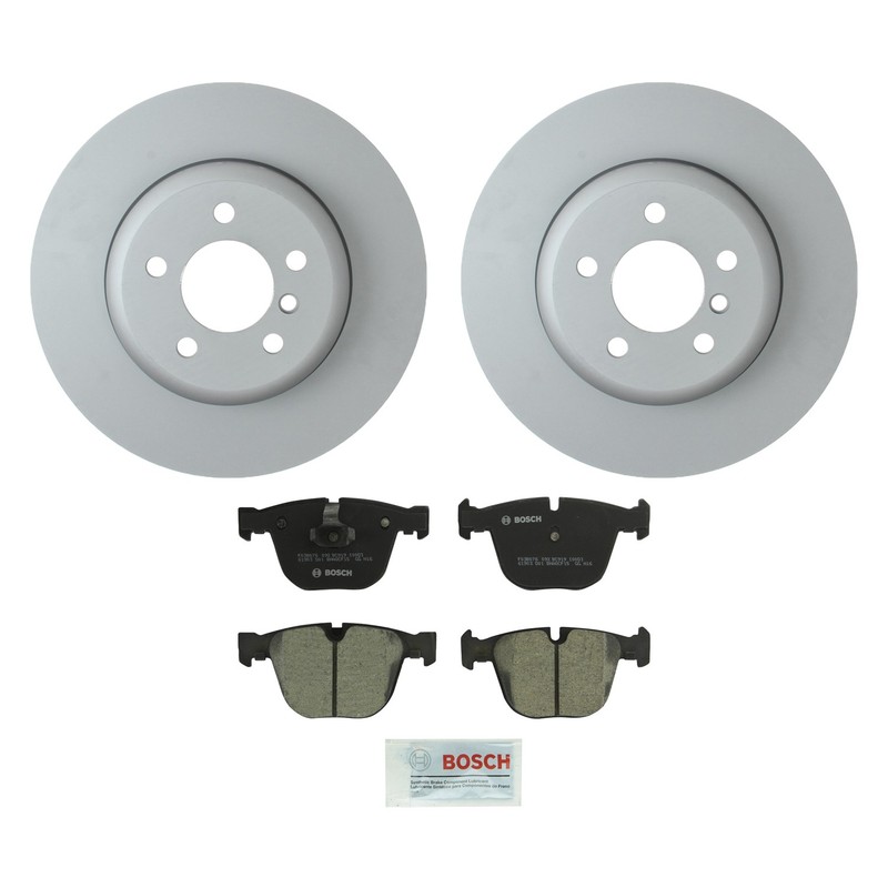 Hella Rear Rotors Bosch QuietCast Ceramic Disc Brake Pads Kit For ActiveHybrid 7