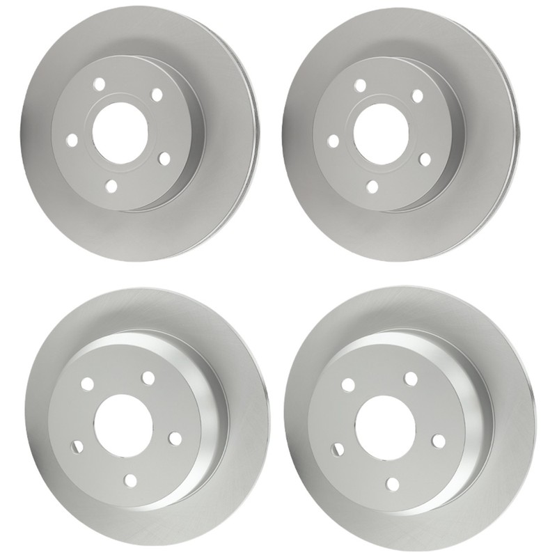 Front & Rear Brake Disc Rotors For Jeep Grand Cherokee 1999 2000 2001 2002-2004
