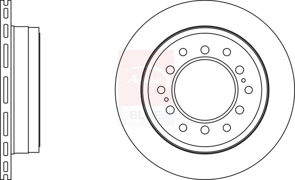2x Brake Discs Pair Vented fits TOYOTA LAND CRUISER PRADO 2.8D Rear 2015 on Set