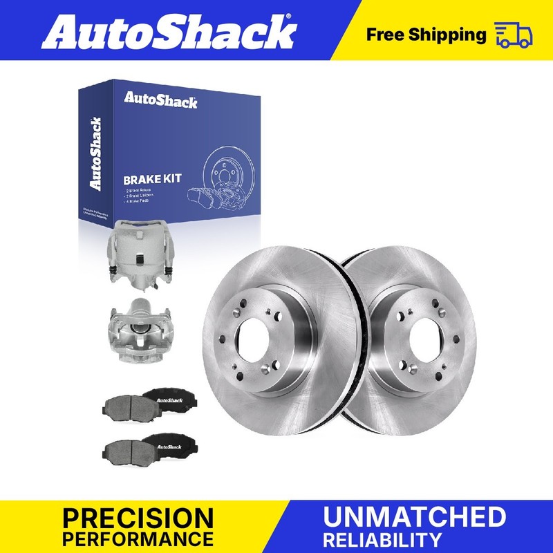 Front Brake Rotors Ceramic Pads Calipers for Honda, CR-V 2002-2004