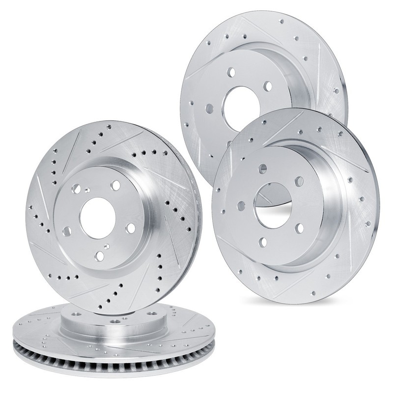 WGPN2-42005 R1 Concepts Brake Discs 4-Wheel Set Front & Rear for Jeep Cherokee