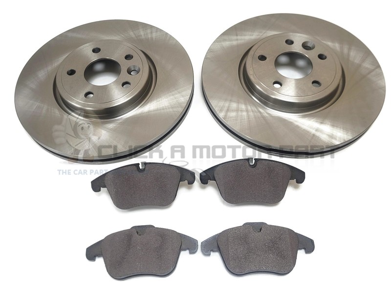 Jaguar XE 2.0d 15-20 Front 2 Brake Discs And Pads Sensor (Check Disc Size 316mm)