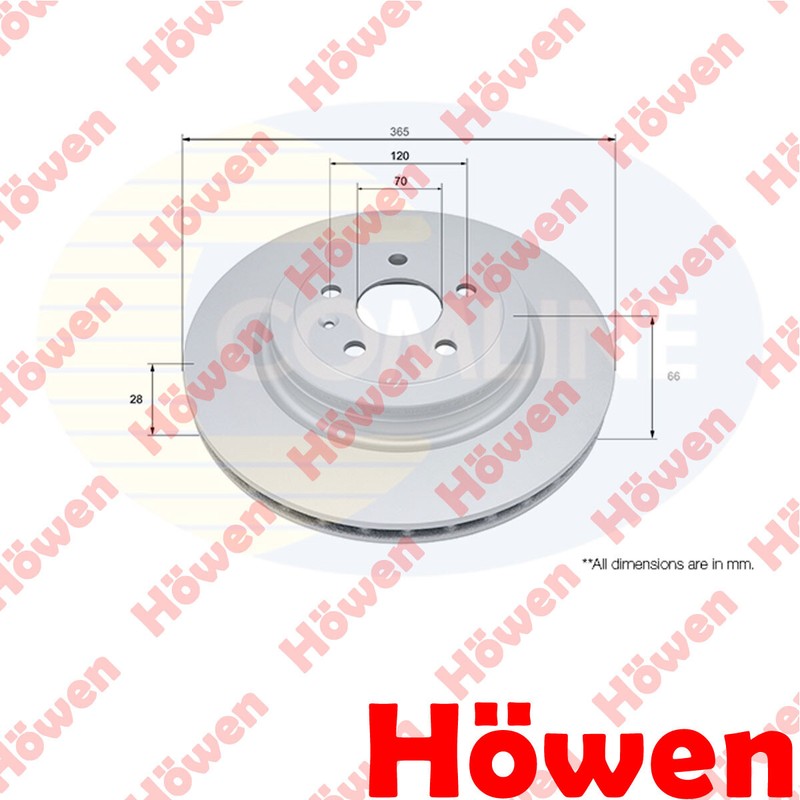 Fits Tesla Model S X Electric Brake Disc Rear Howen #1 102763200B